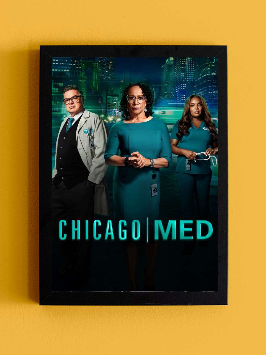 Chicago Med Dizi Tablo Siyah Çerçeveli Dizi Poster Duvar Tablo