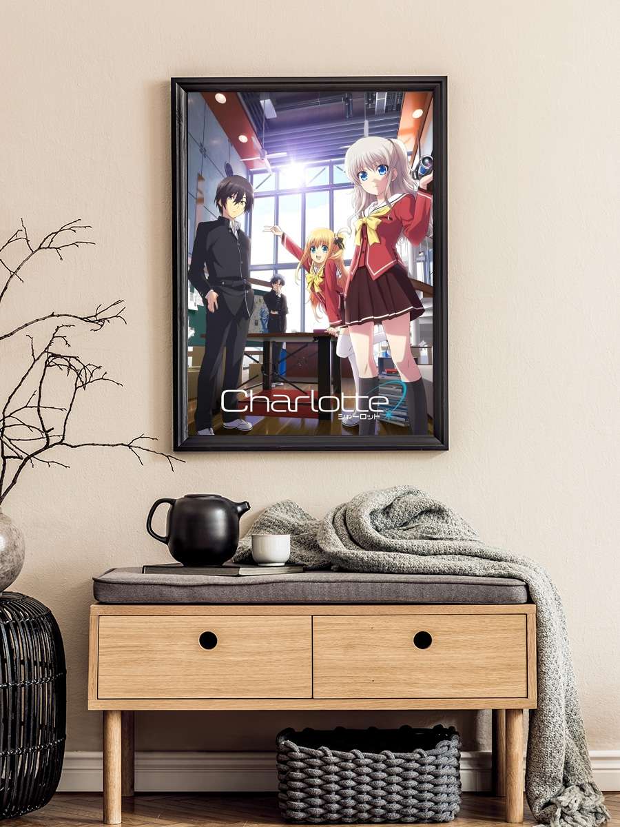 Charlotte - シャーロット Dizi Tablo Siyah Çerçeveli Dizi Poster Duvar Tablo