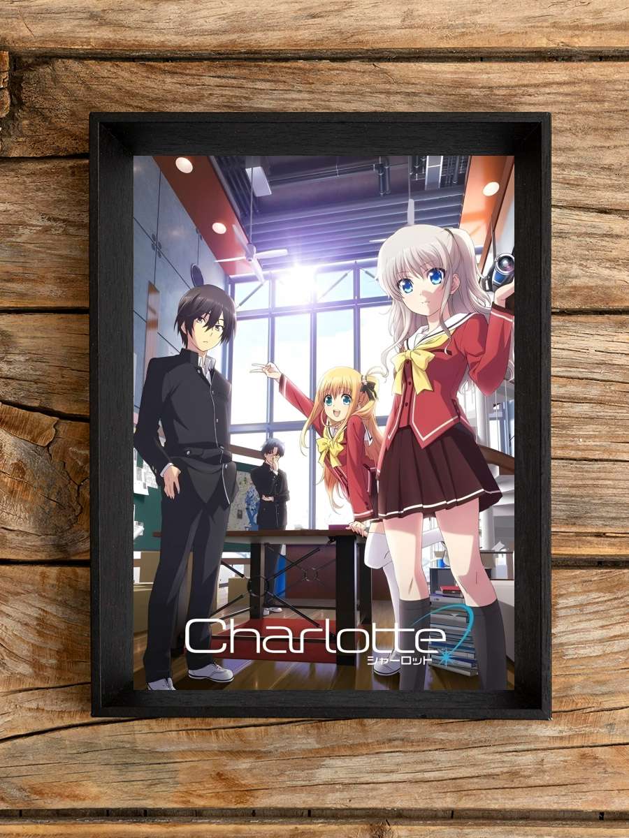 Charlotte - シャーロット Dizi Tablo Siyah Çerçeveli Dizi Poster Duvar Tablo