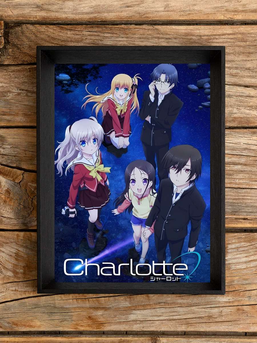 Charlotte - シャーロット Dizi Tablo Siyah Çerçeveli Dizi Poster Duvar Tablo