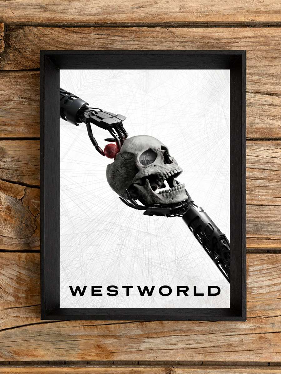 Westworld Dizi Tablo Siyah Çerçeveli Dizi Poster Duvar Tablo