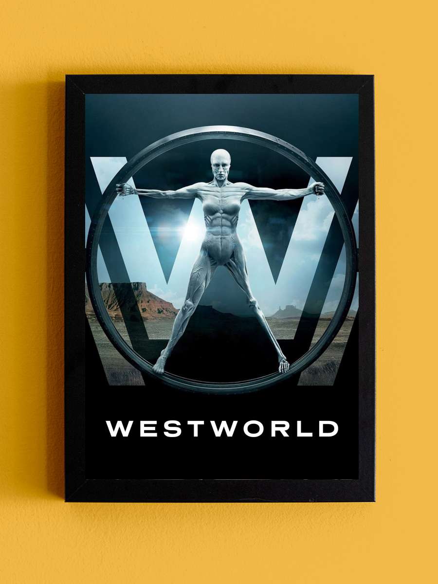 Westworld Dizi Tablo Siyah Çerçeveli Dizi Poster Duvar Tablo