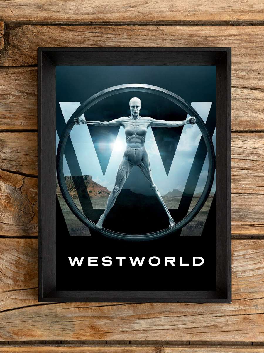 Westworld Dizi Tablo Siyah Çerçeveli Dizi Poster Duvar Tablo