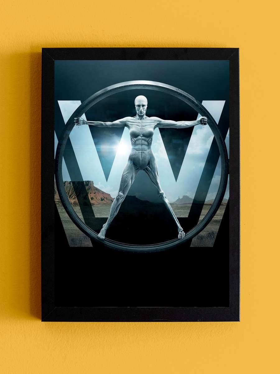 Westworld Dizi Tablo Siyah Çerçeveli Dizi Poster Duvar Tablo