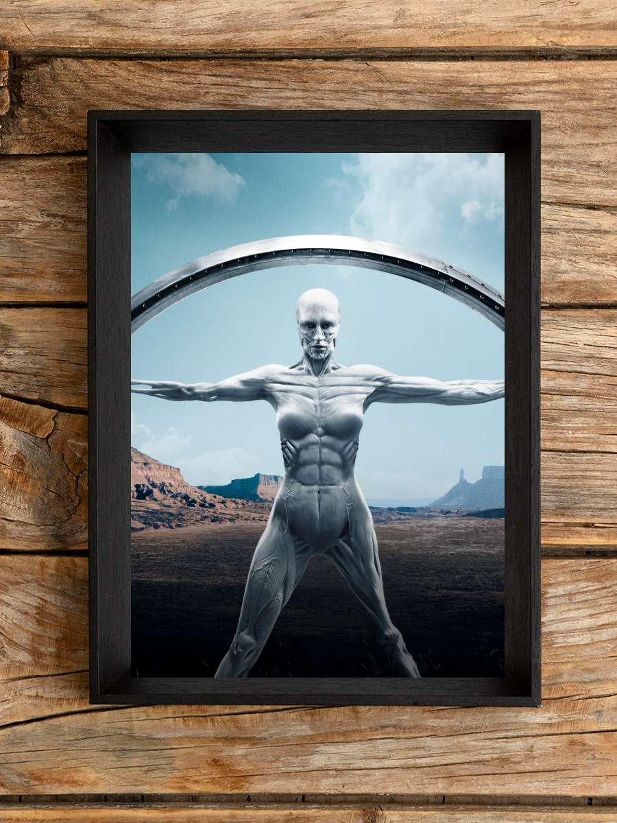 Westworld Dizi Tablo Siyah Çerçeveli Dizi Poster Duvar Tablo