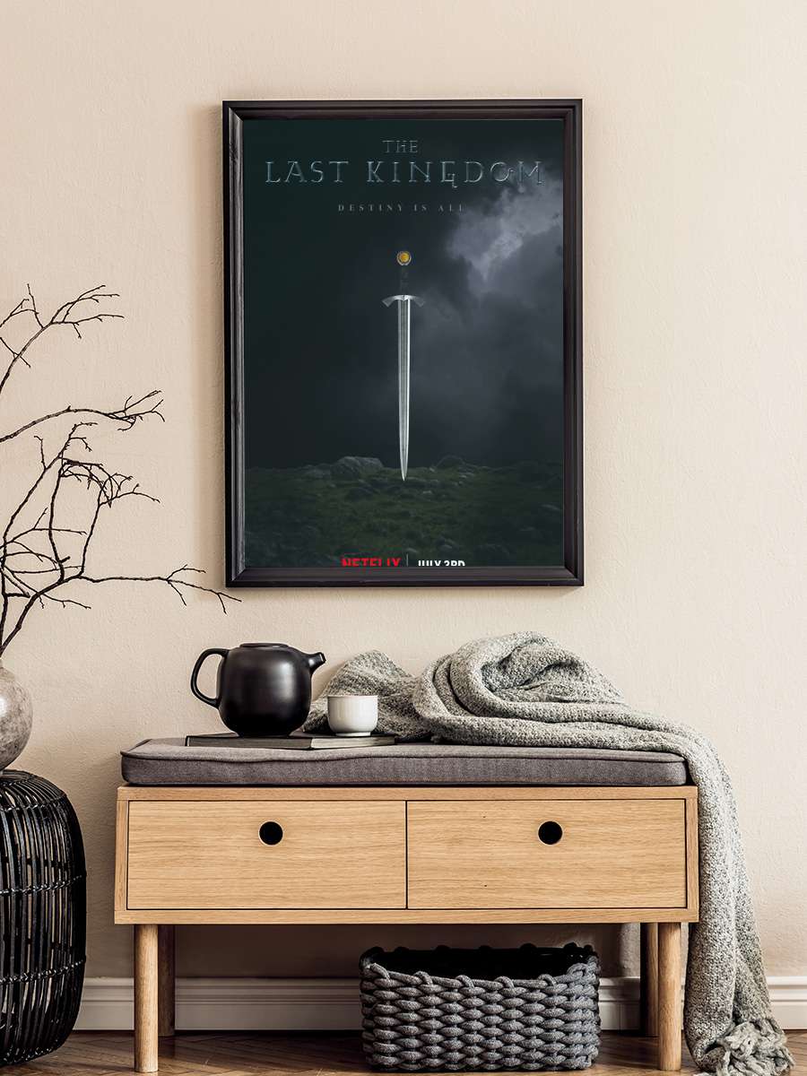 The Last Kingdom Dizi Tablo Siyah Çerçeveli Dizi Poster Duvar Tablo