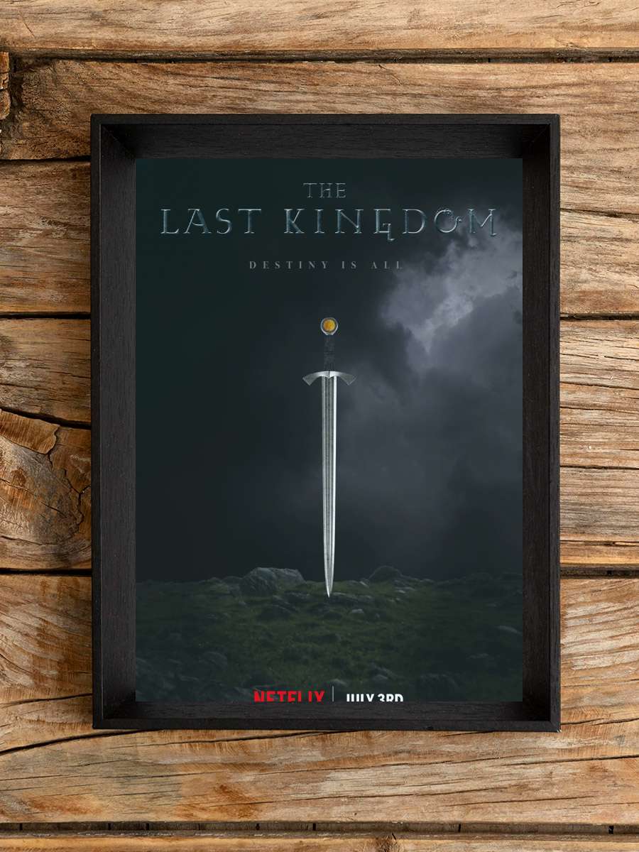 The Last Kingdom Dizi Tablo Siyah Çerçeveli Dizi Poster Duvar Tablo