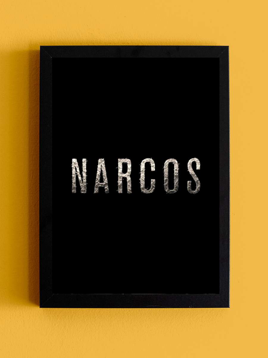 Narcos Dizi Tablo Siyah Çerçeveli Dizi Poster Duvar Tablo