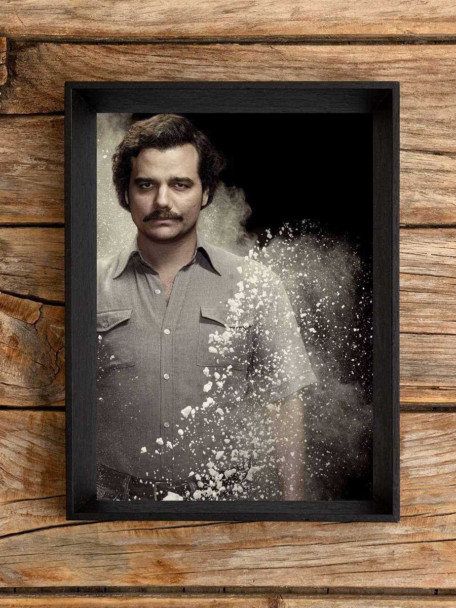 Narcos Dizi Tablo Siyah Çerçeveli Dizi Poster Duvar Tablo