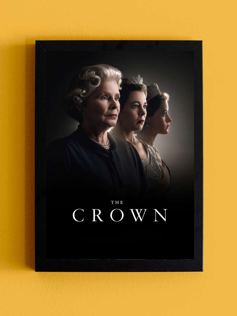 The Crown Dizi Tablo Siyah Çerçeveli Dizi Poster Duvar Tablo