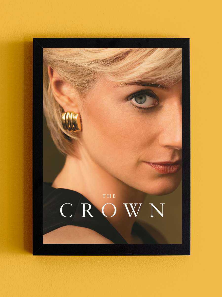 The Crown Dizi Tablo Siyah Çerçeveli Dizi Poster Duvar Tablo