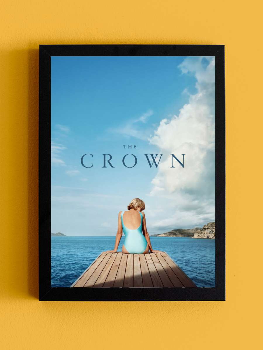 The Crown Dizi Tablo Siyah Çerçeveli Dizi Poster Duvar Tablo