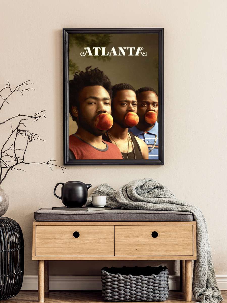 Atlanta Dizi Tablo Siyah Çerçeveli Dizi Poster Duvar Tablo