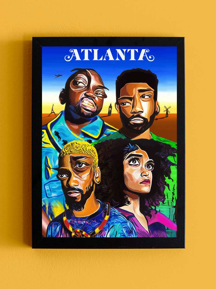 Atlanta Dizi Tablo Siyah Çerçeveli Dizi Poster Duvar Tablo