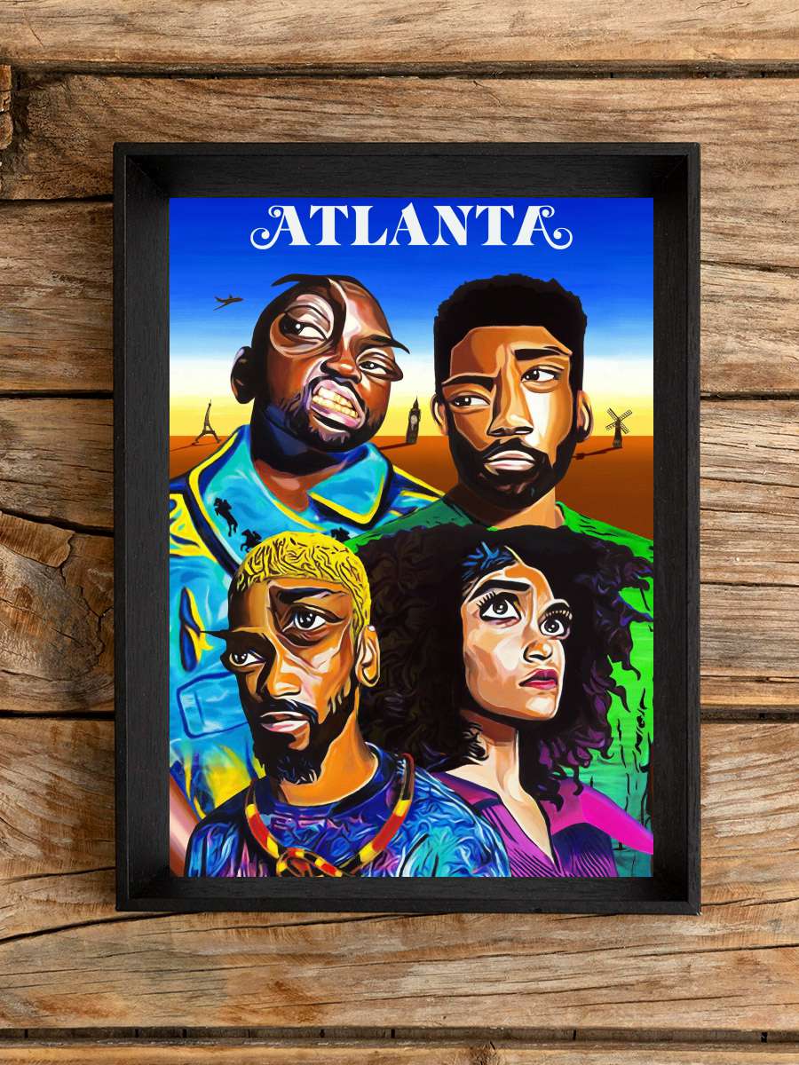 Atlanta Dizi Tablo Siyah Çerçeveli Dizi Poster Duvar Tablo