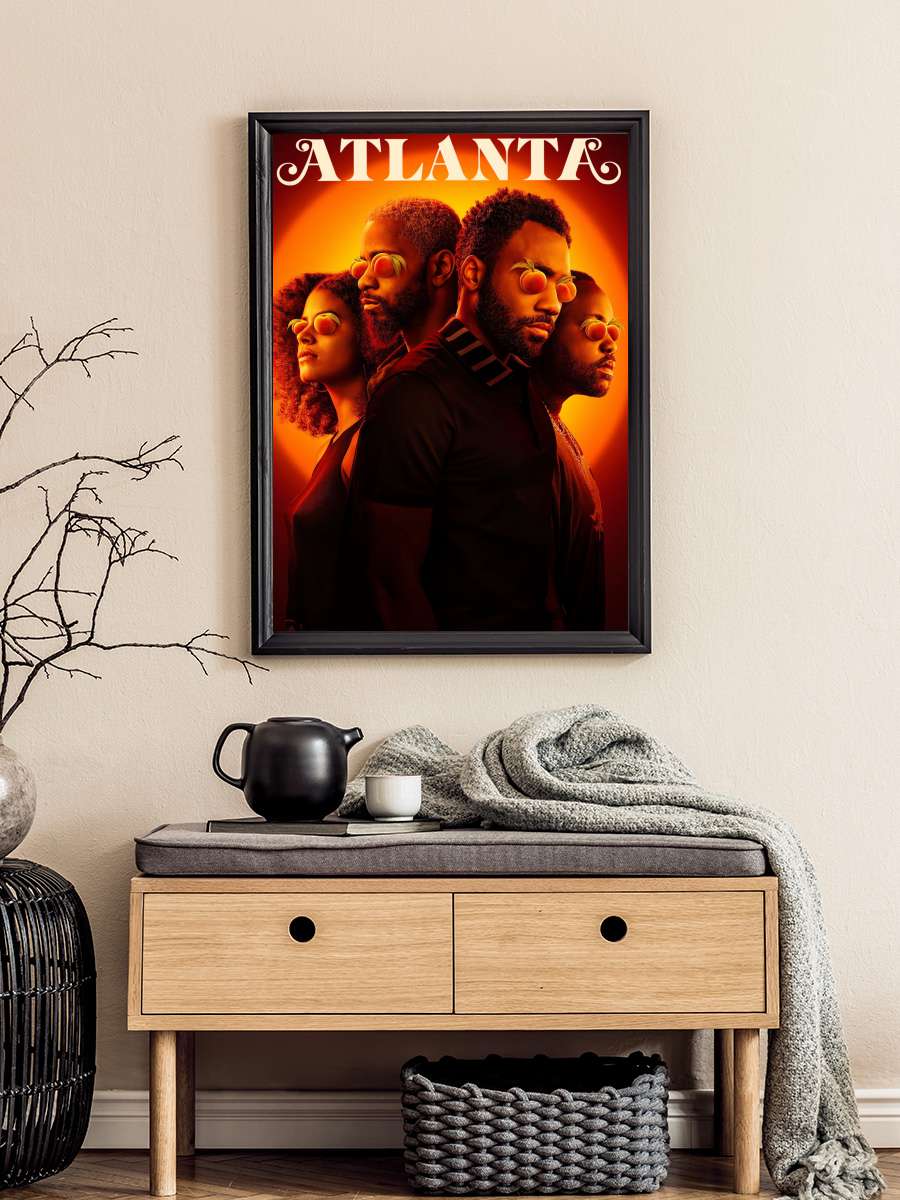 Atlanta Dizi Tablo Siyah Çerçeveli Dizi Poster Duvar Tablo