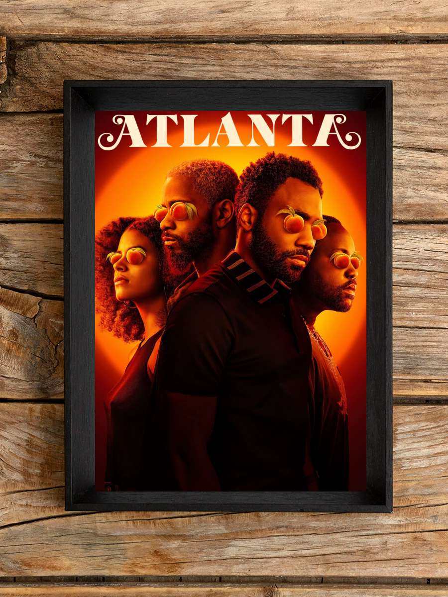 Atlanta Dizi Tablo Siyah Çerçeveli Dizi Poster Duvar Tablo