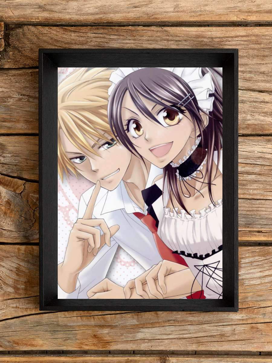 Kaichou wa Maid-sama! - 会長はメイド様！ Dizi Tablo Siyah Çerçeveli Dizi Poster Duvar Tablo