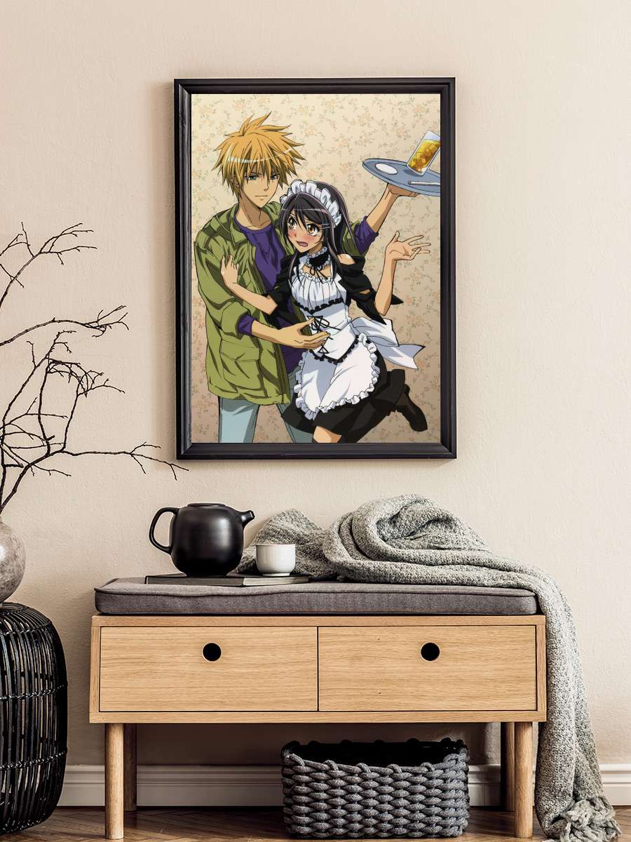 Kaichou wa Maid-sama! - 会長はメイド様！ Dizi Tablo Siyah Çerçeveli Dizi Poster Duvar Tablo