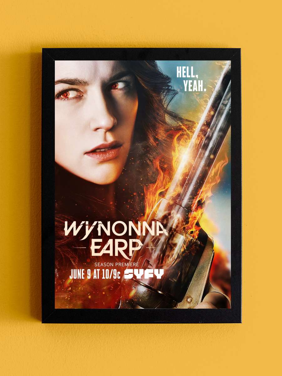 Wynonna Earp Dizi Tablo Siyah Çerçeveli Dizi Poster Duvar Tablo