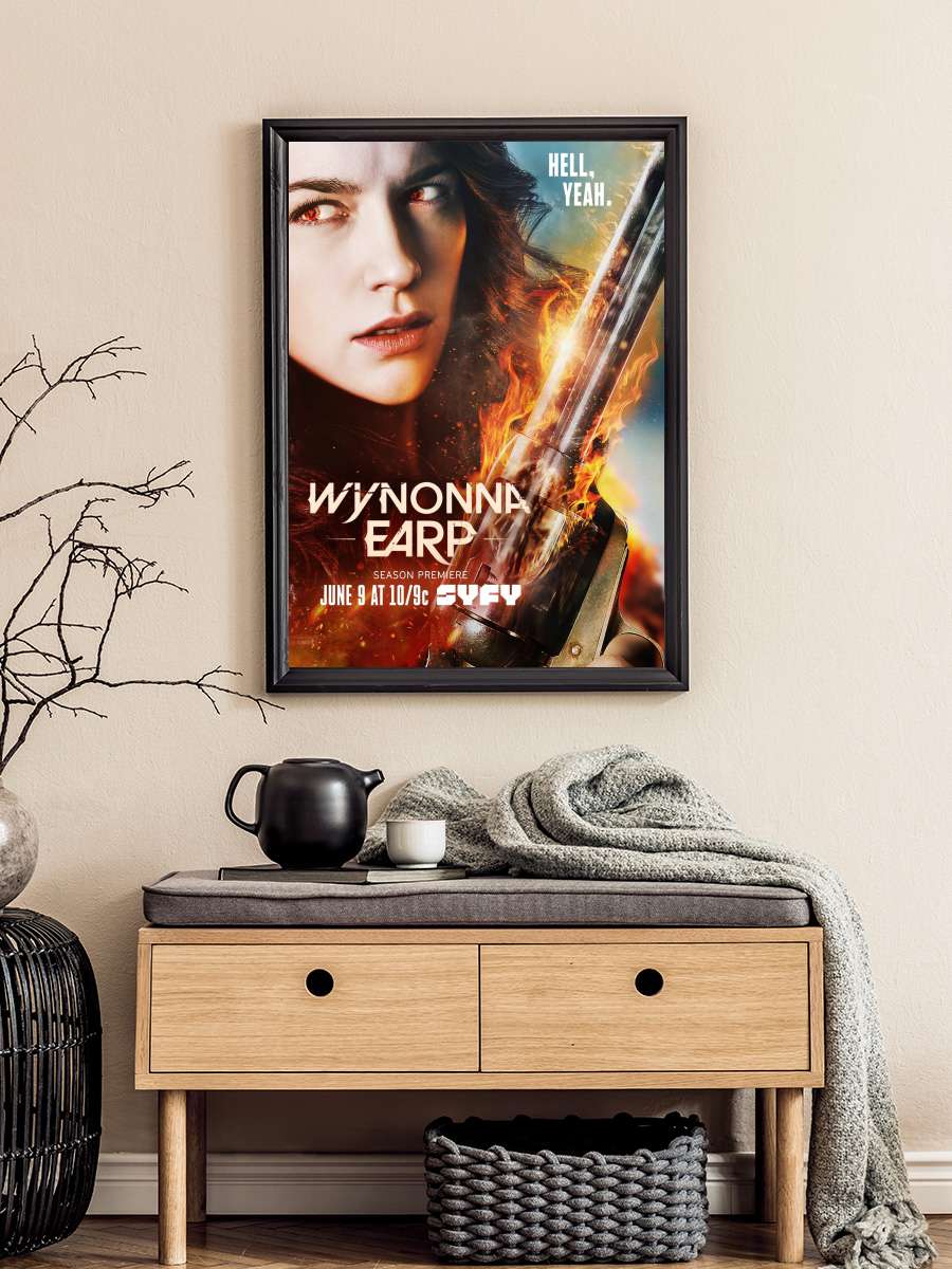 Wynonna Earp Dizi Tablo Siyah Çerçeveli Dizi Poster Duvar Tablo