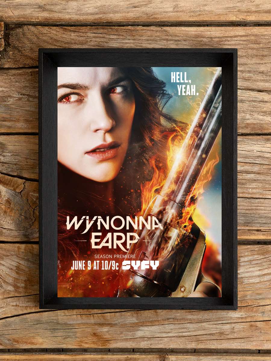 Wynonna Earp Dizi Tablo Siyah Çerçeveli Dizi Poster Duvar Tablo