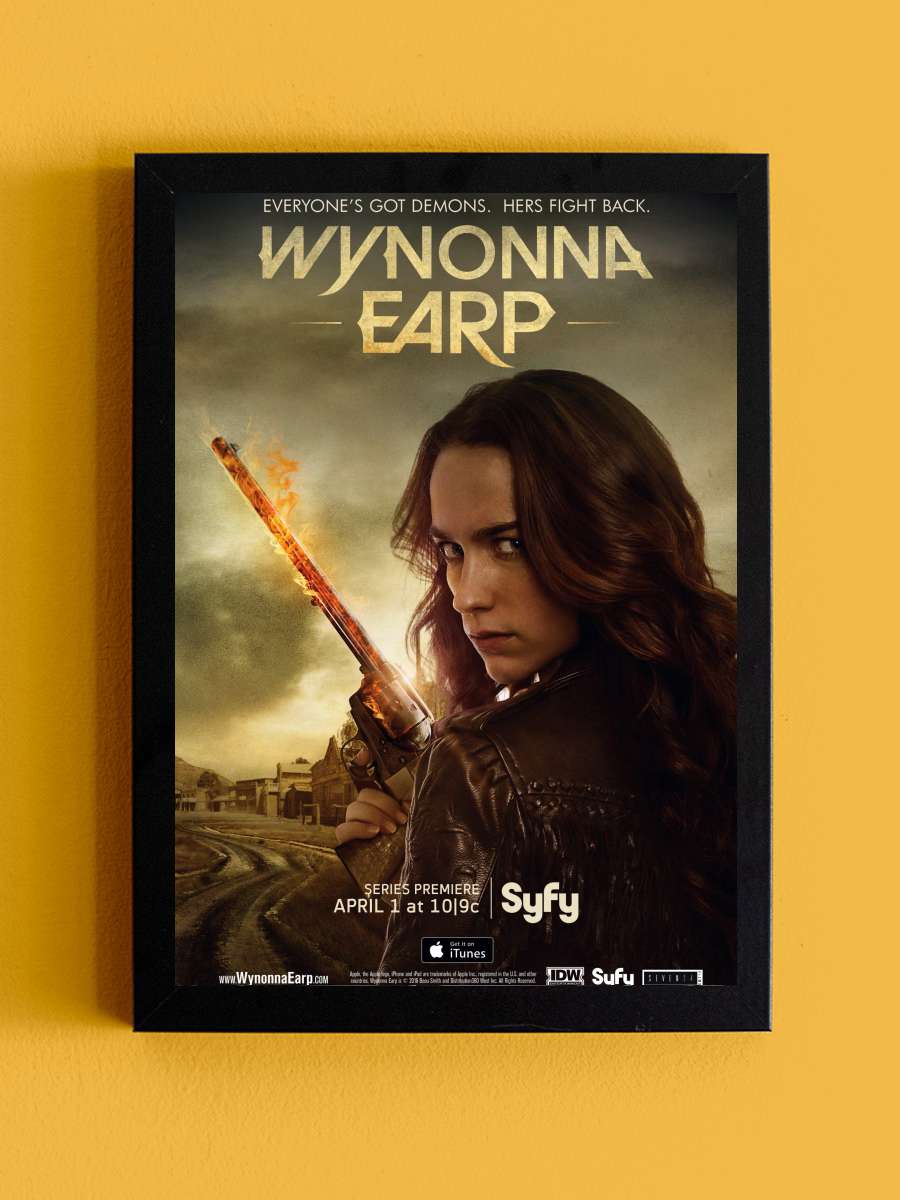 Wynonna Earp Dizi Tablo Siyah Çerçeveli Dizi Poster Duvar Tablo