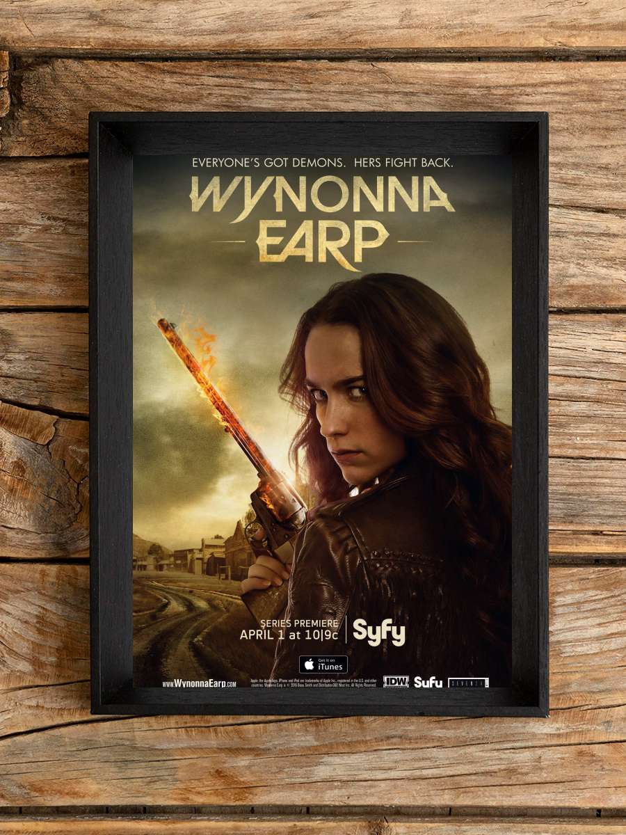 Wynonna Earp Dizi Tablo Siyah Çerçeveli Dizi Poster Duvar Tablo