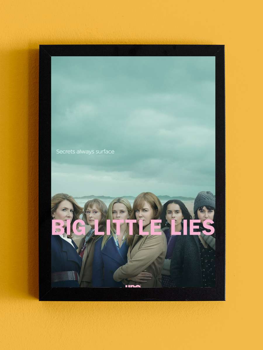 Big Little Lies Dizi Tablo Siyah Çerçeveli Dizi Poster Duvar Tablo