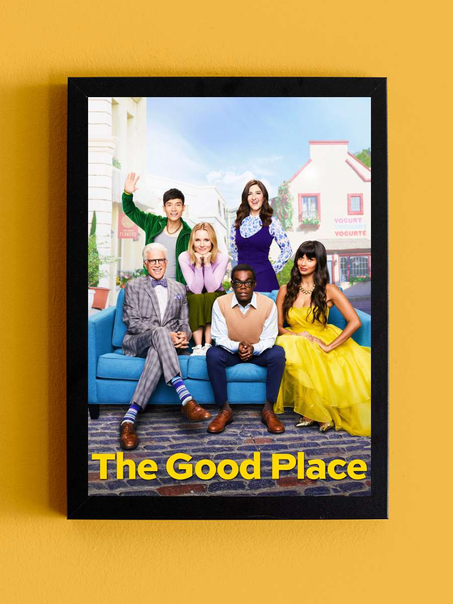 The Good Place Dizi Tablo Siyah Çerçeveli Dizi Poster Duvar Tablo