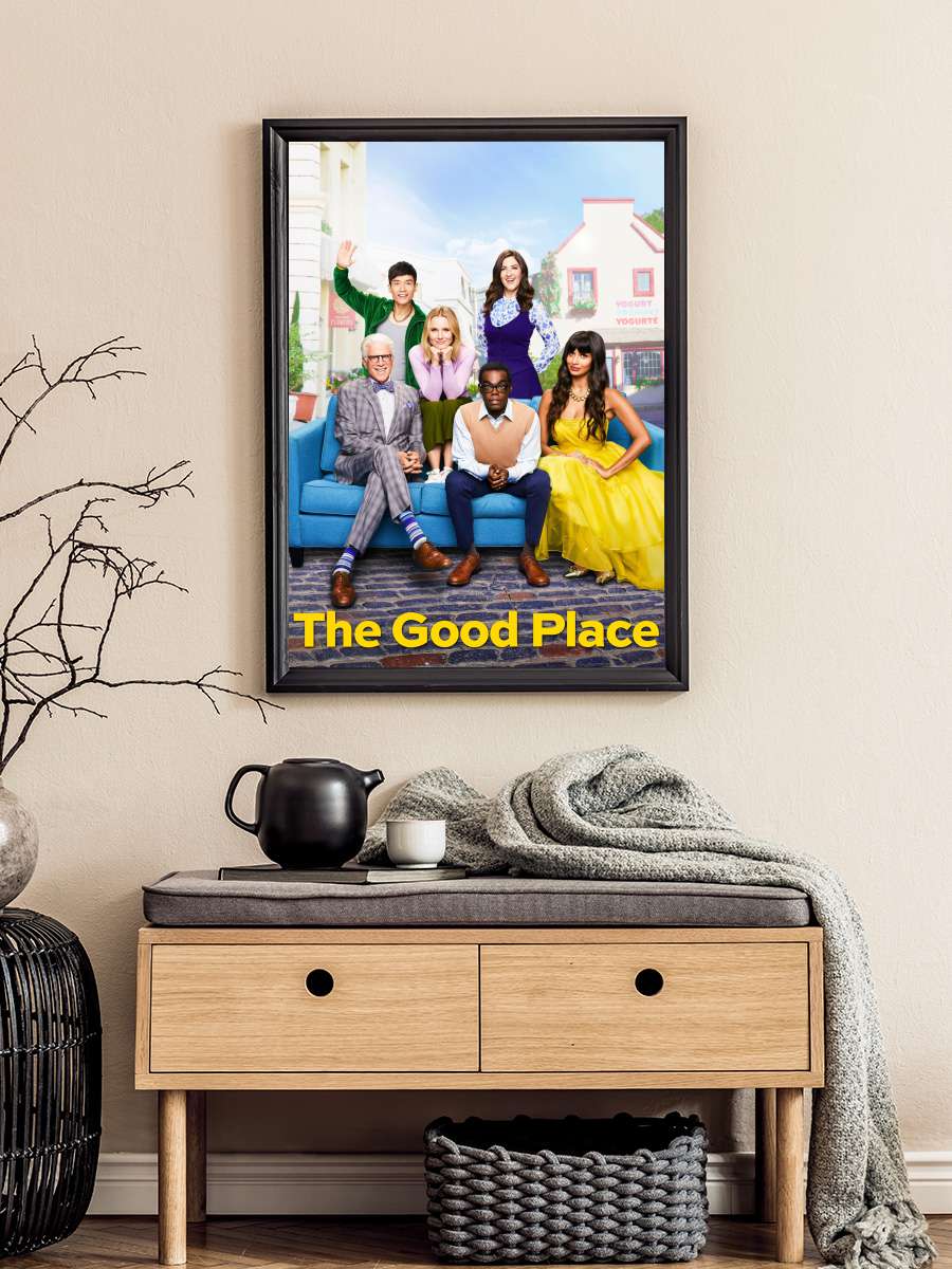 The Good Place Dizi Tablo Siyah Çerçeveli Dizi Poster Duvar Tablo