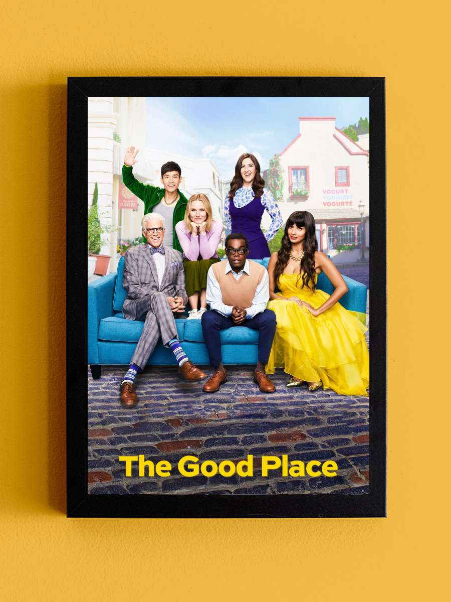 The Good Place Dizi Tablo Siyah Çerçeveli Dizi Poster Duvar Tablo