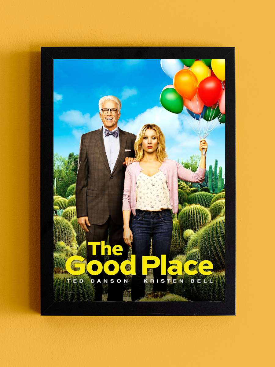 The Good Place Dizi Tablo Siyah Çerçeveli Dizi Poster Duvar Tablo