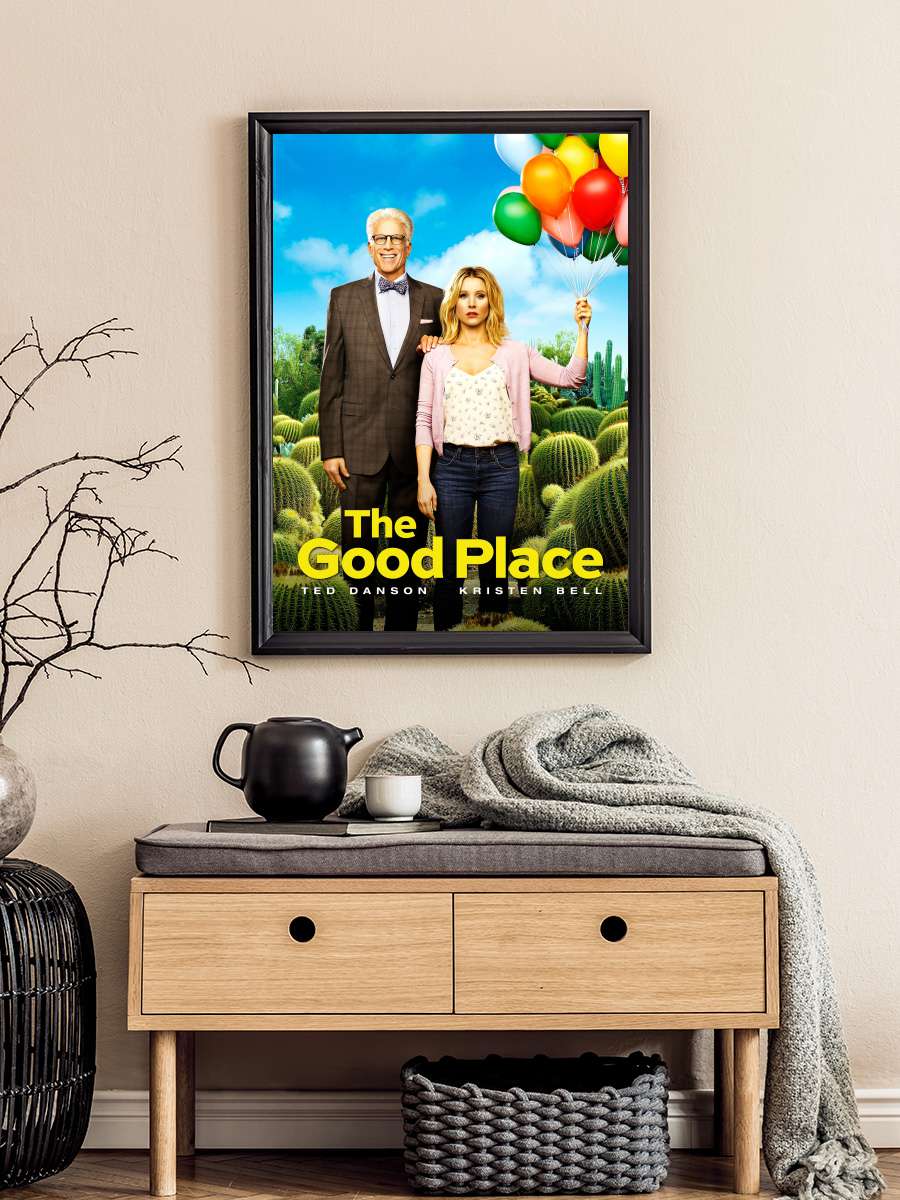 The Good Place Dizi Tablo Siyah Çerçeveli Dizi Poster Duvar Tablo