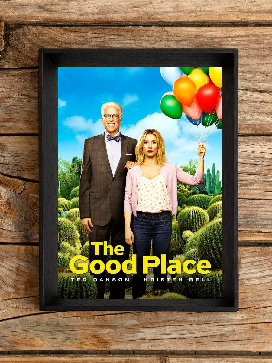 The Good Place Dizi Tablo Siyah Çerçeveli Dizi Poster Duvar Tablo