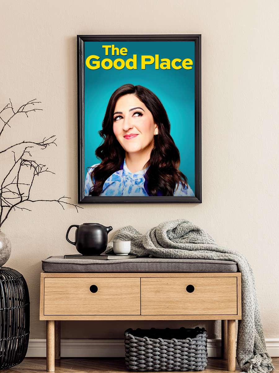 The Good Place Dizi Tablo Siyah Çerçeveli Dizi Poster Duvar Tablo