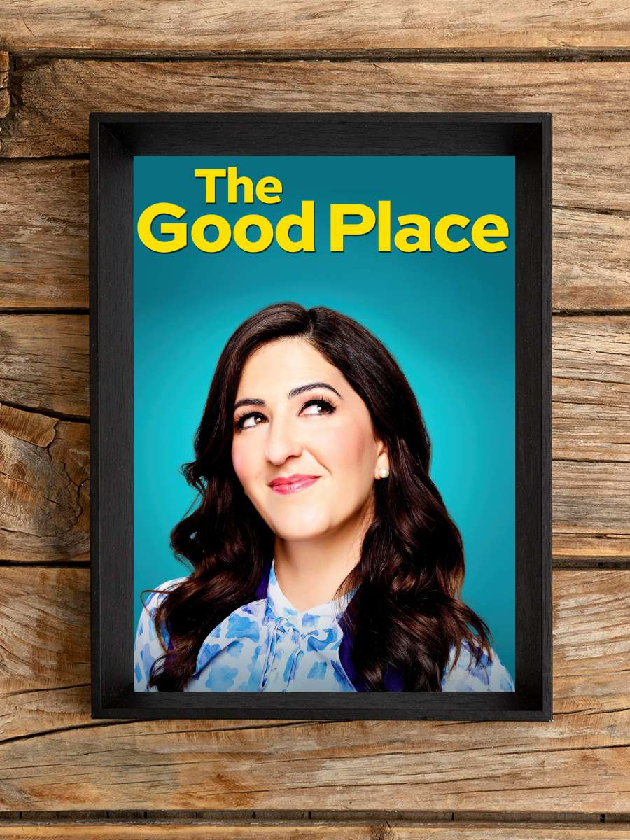 The Good Place Dizi Tablo Siyah Çerçeveli Dizi Poster Duvar Tablo