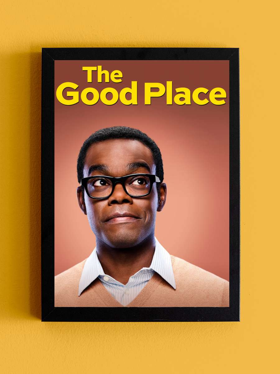 The Good Place Dizi Tablo Siyah Çerçeveli Dizi Poster Duvar Tablo