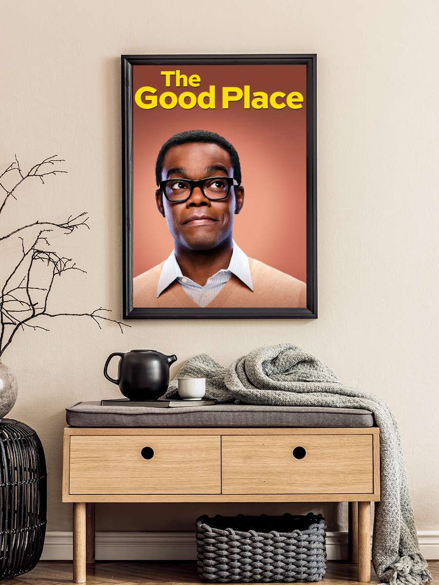 The Good Place Dizi Tablo Siyah Çerçeveli Dizi Poster Duvar Tablo