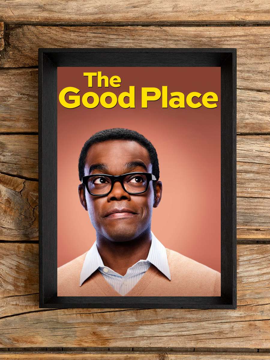 The Good Place Dizi Tablo Siyah Çerçeveli Dizi Poster Duvar Tablo