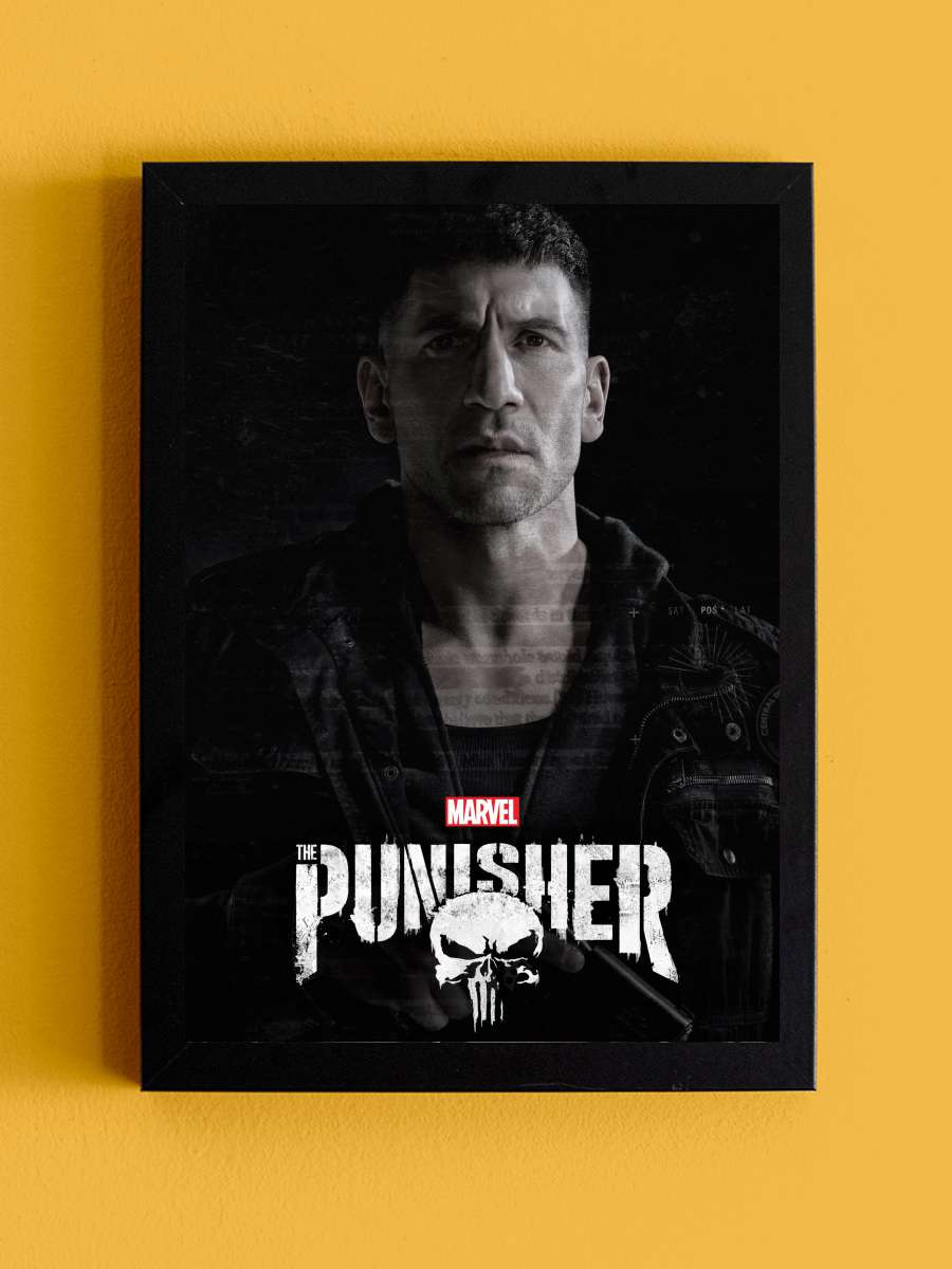 Marvel's The Punisher Dizi Tablo Siyah Çerçeveli Dizi Poster Duvar Tablo