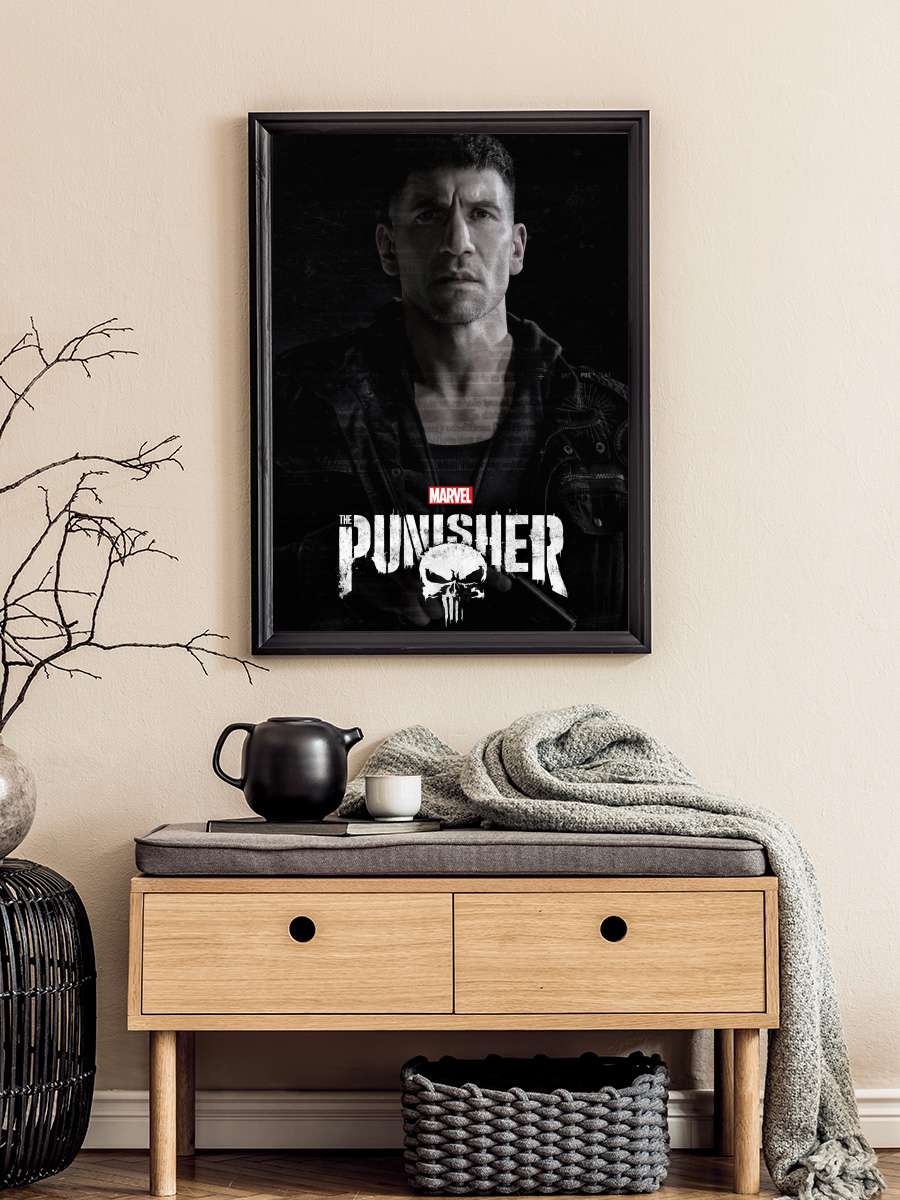 Marvel's The Punisher Dizi Tablo Siyah Çerçeveli Dizi Poster Duvar Tablo