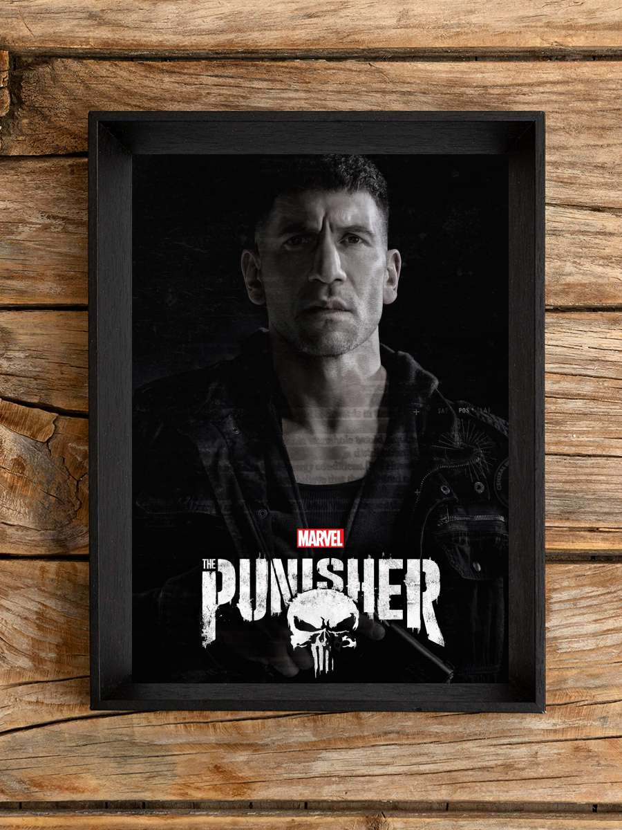 Marvel's The Punisher Dizi Tablo Siyah Çerçeveli Dizi Poster Duvar Tablo