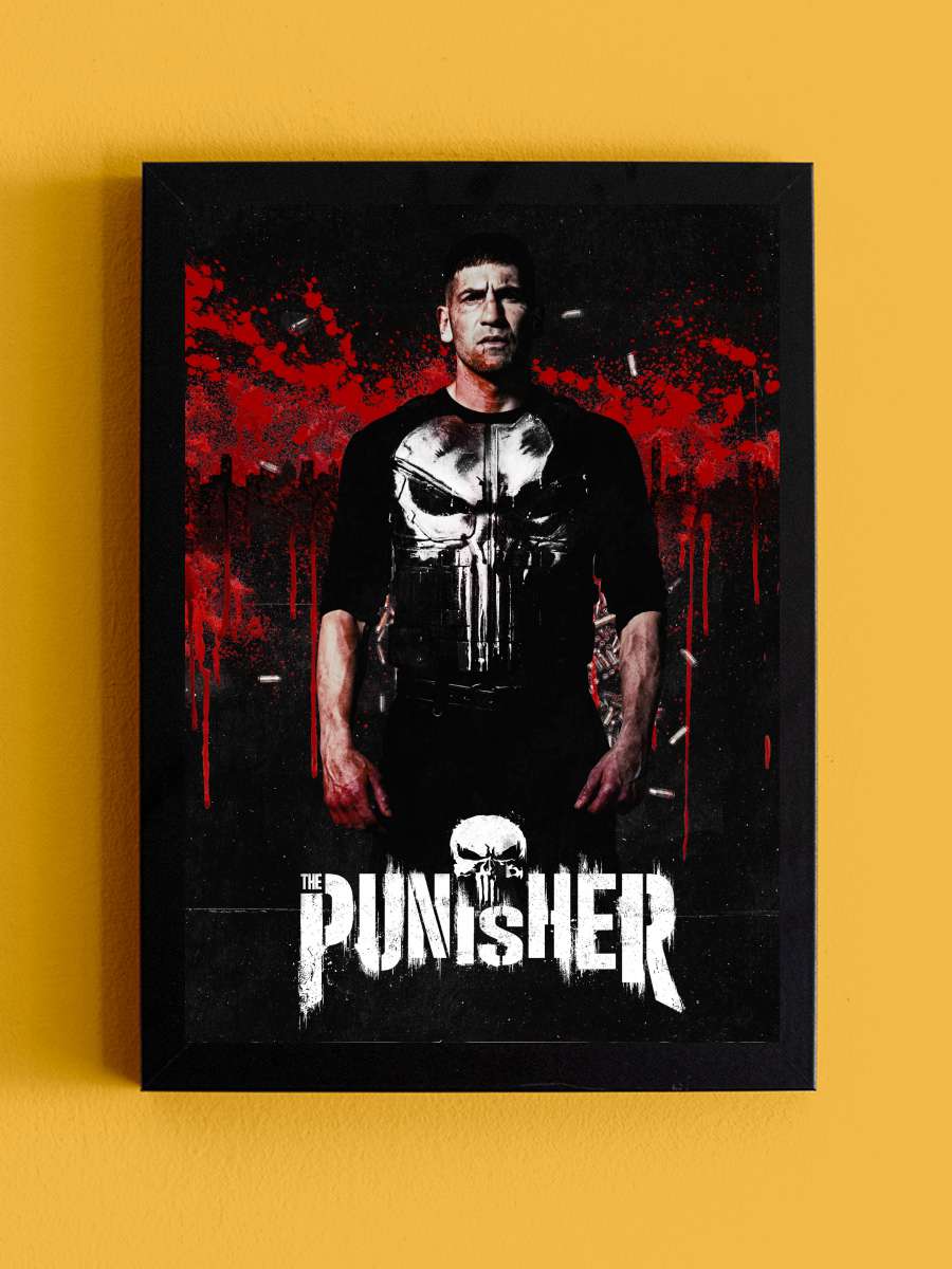 Marvel's The Punisher Dizi Tablo Siyah Çerçeveli Dizi Poster Duvar Tablo