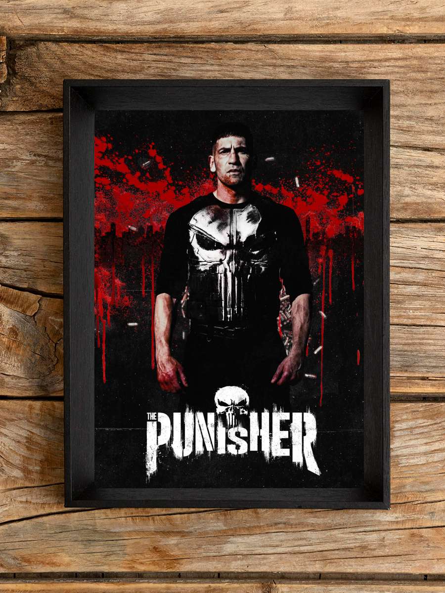 Marvel's The Punisher Dizi Tablo Siyah Çerçeveli Dizi Poster Duvar Tablo