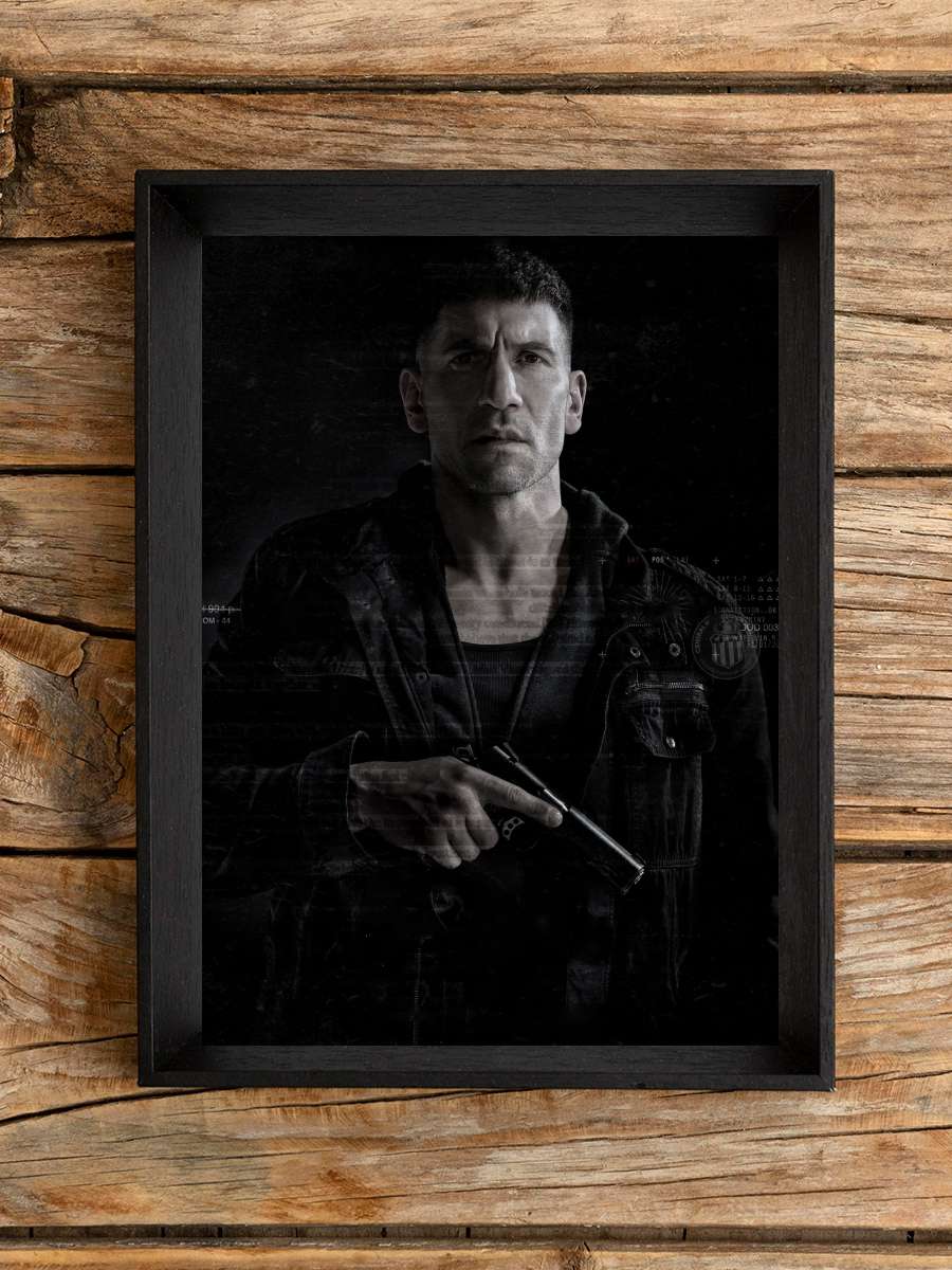 Marvel's The Punisher Dizi Tablo Siyah Çerçeveli Dizi Poster Duvar Tablo