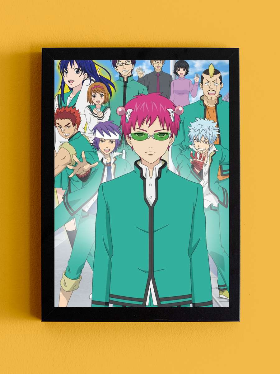 Saiki Kusuo no Ψ-nan - 斉木楠雄のΨ難 Dizi Tablo Siyah Çerçeveli Dizi Poster Duvar Tablo