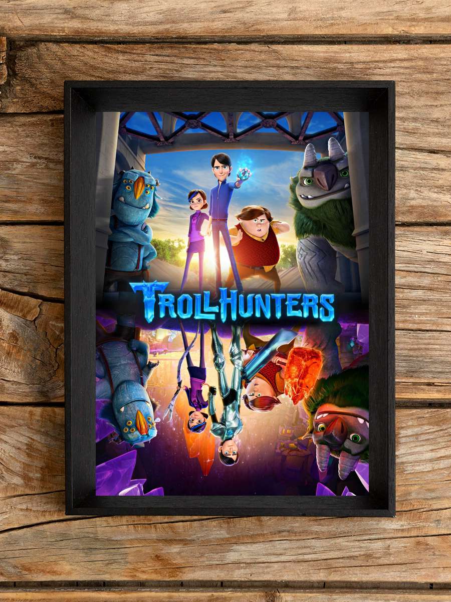 Trol Avcıları: Arcadia Hikâyeleri - Trollhunters: Tales of Arcadia Dizi Tablo Siyah Çerçeveli Dizi Poster Duvar Tablo