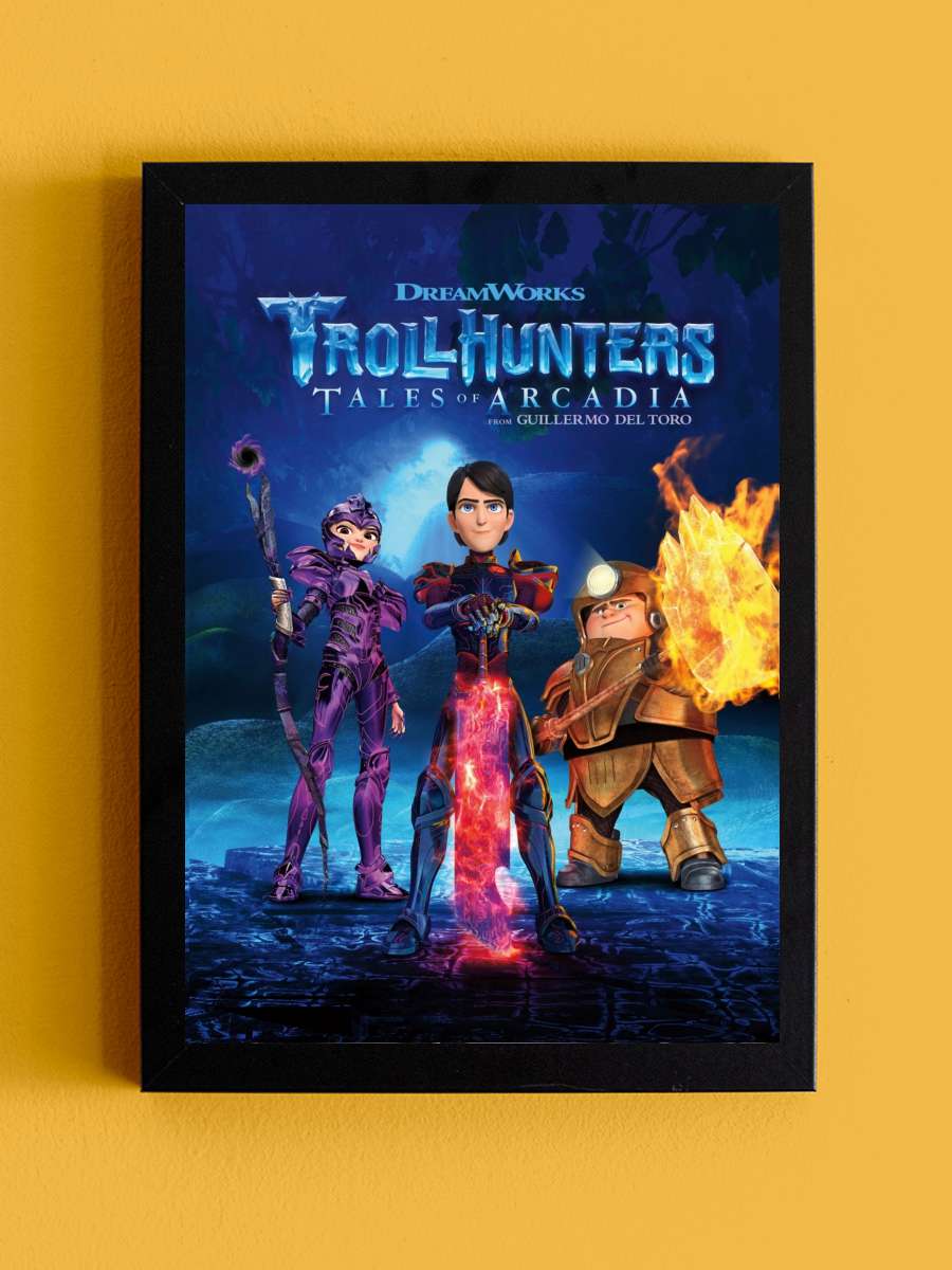 Trol Avcıları: Arcadia Hikâyeleri - Trollhunters: Tales of Arcadia Dizi Tablo Siyah Çerçeveli Dizi Poster Duvar Tablo