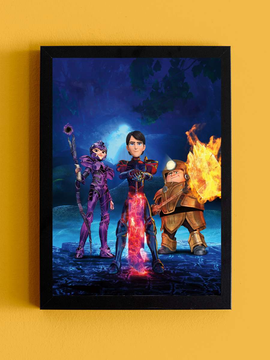 Trol Avcıları: Arcadia Hikâyeleri - Trollhunters: Tales of Arcadia Dizi Tablo Siyah Çerçeveli Dizi Poster Duvar Tablo